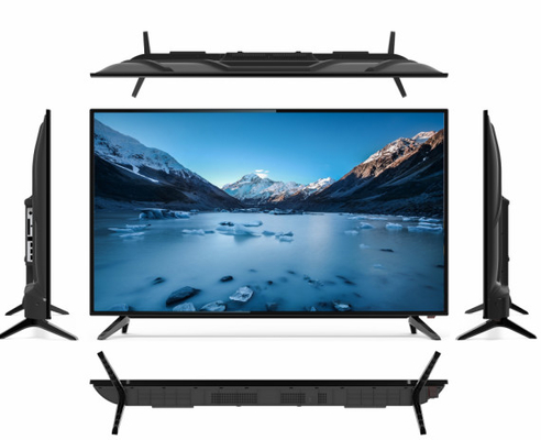 Κανονική Bezel 65 ιντσών Smart TV Ελαστικό γυαλί Android 4K TV FHD ανάλυση